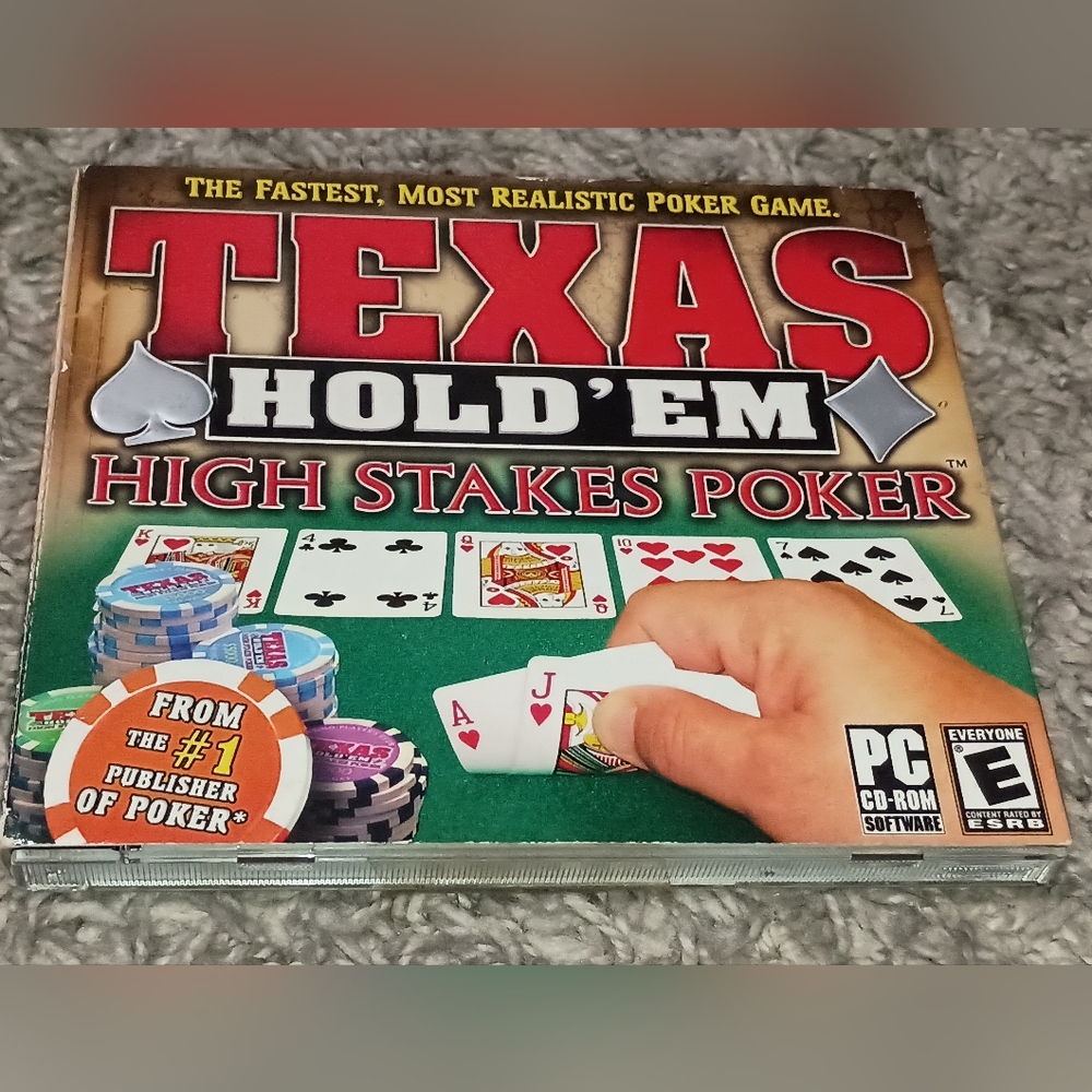 Texas Hold 'Em: High Stakes Poker (PC, 2005) Flush Bluff Cards Fortune Fun